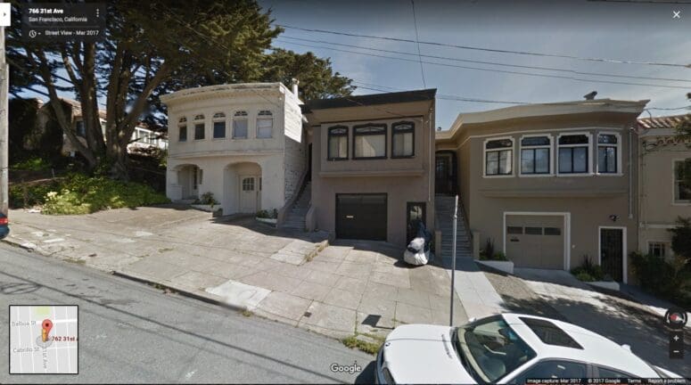 San Francisco Housing Market: 31st Ave street view