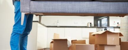 an illustration of boxes symbolizing a home sale