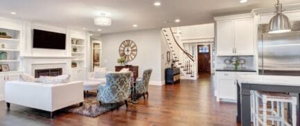 a virtual tour view of a house interior