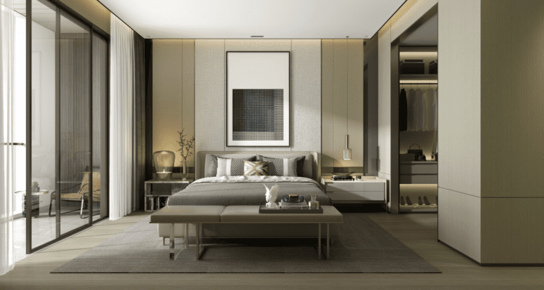 how to downsize your home so that your bedroom is organized like this one