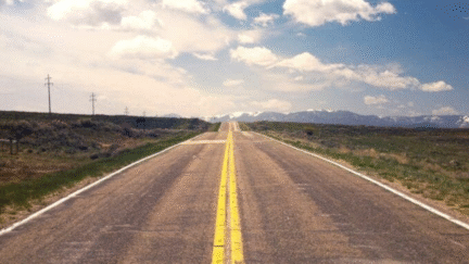 An open highway during a long distance move.