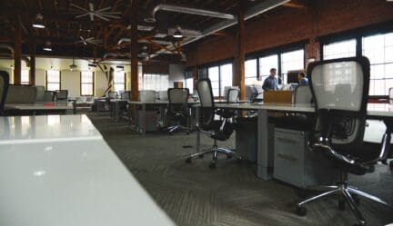 Meeting room where closing happens.