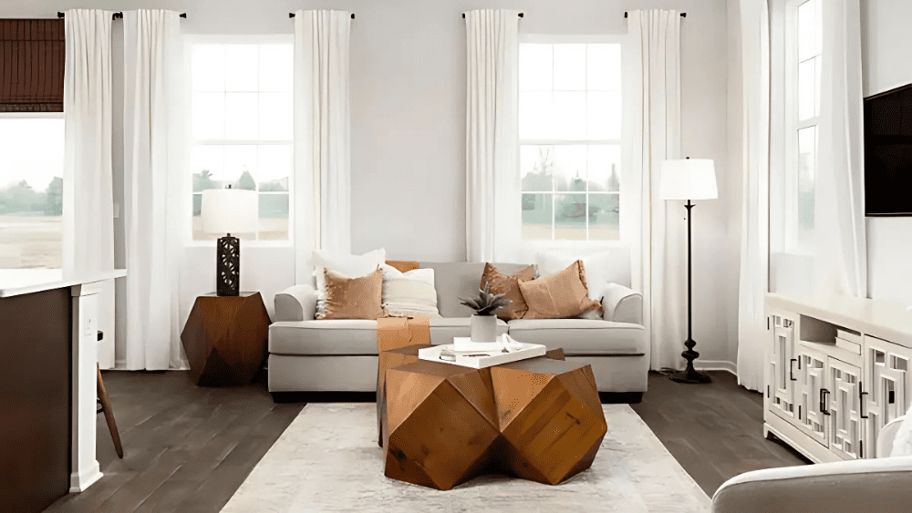 staged living room to help sell a house fast in Madison