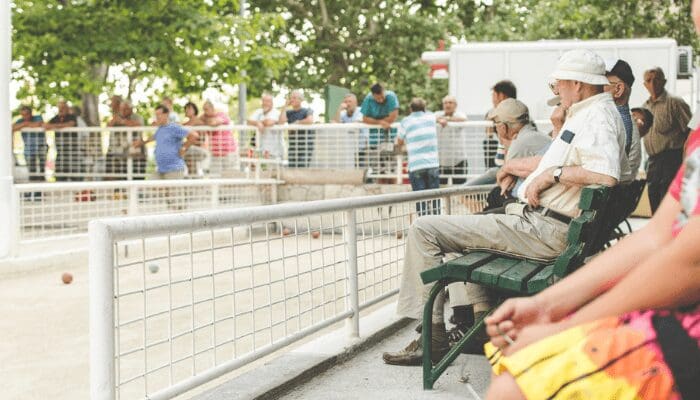 A community of retirees who are renting their homes.