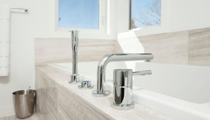 A faucet that is inspected using a home inspection form.