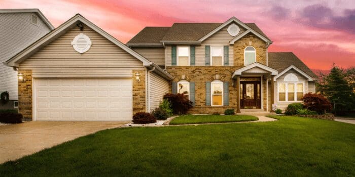 a family neighborhood house