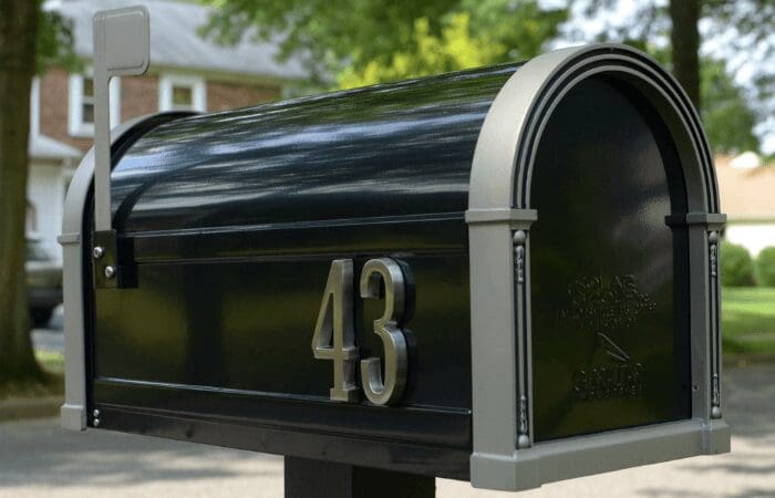 A post mailbox with curb appeal.
