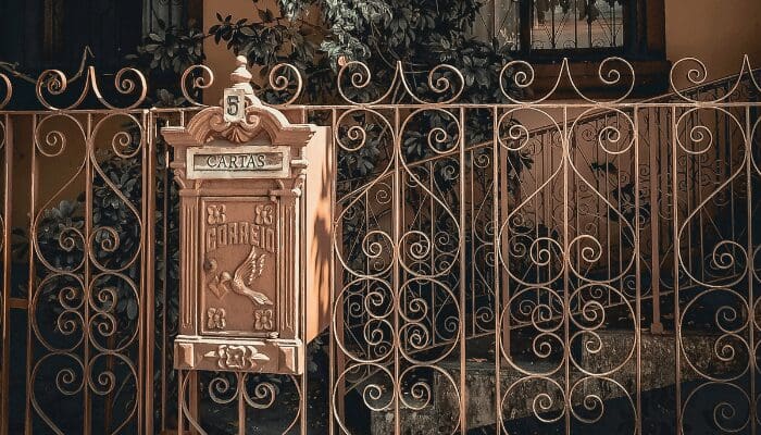 A wall mount mailbox with curb appeal.