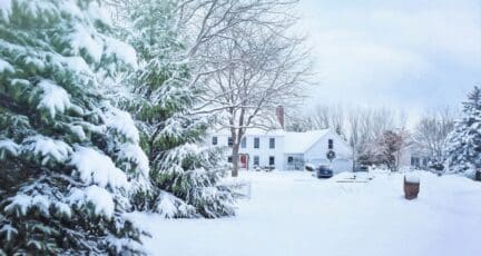 A winter home after doing home improvement projects.
