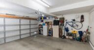 A garage with diy updates.