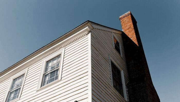 A house with low maintenance curb appeal.