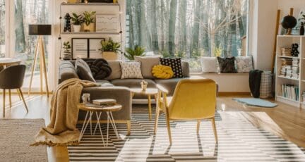 An interior image of a house in Hygge style