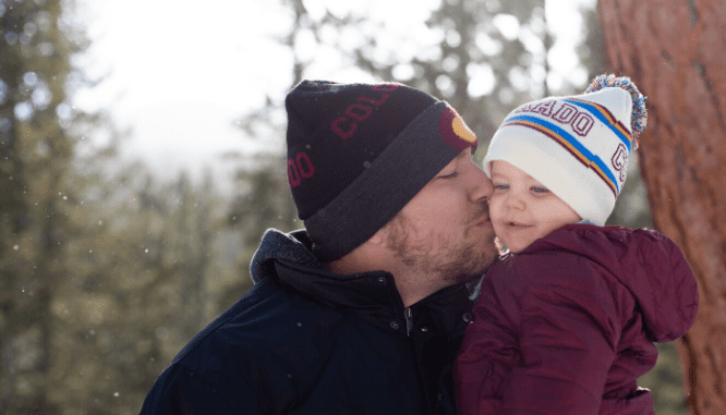 A family enjoying the outdoors in Colorado.