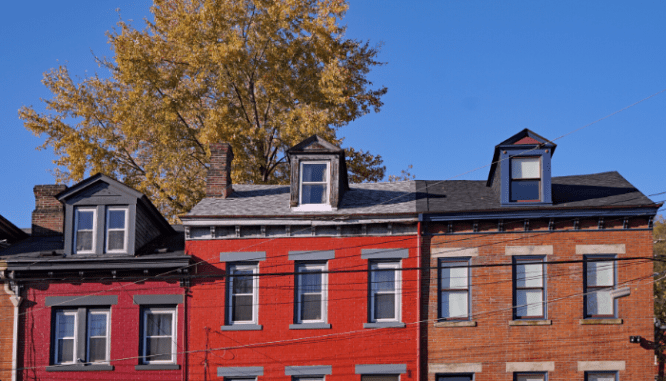 Row houses you can buy in Pittsburgh.