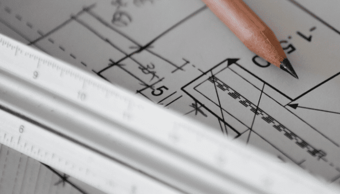 A pencil and ruler for remodeling.