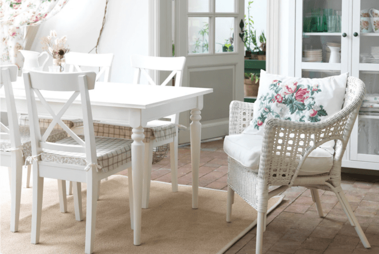 Chairs used in ikea staging.