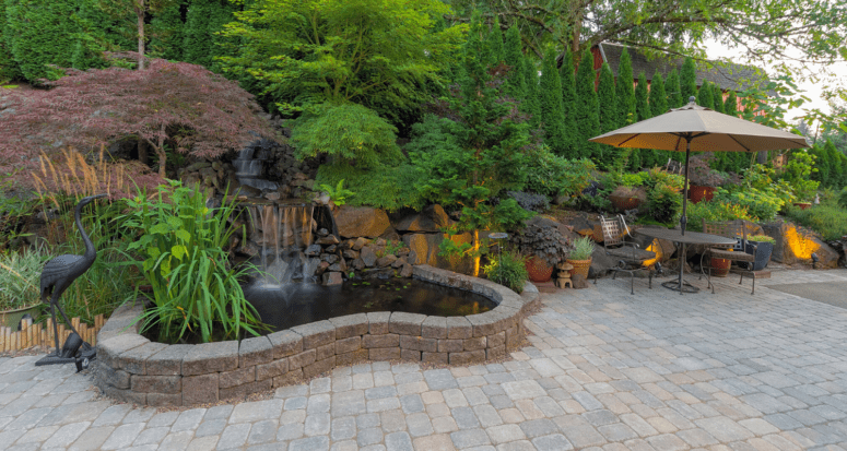 Hardscaping used to increase a home's value.