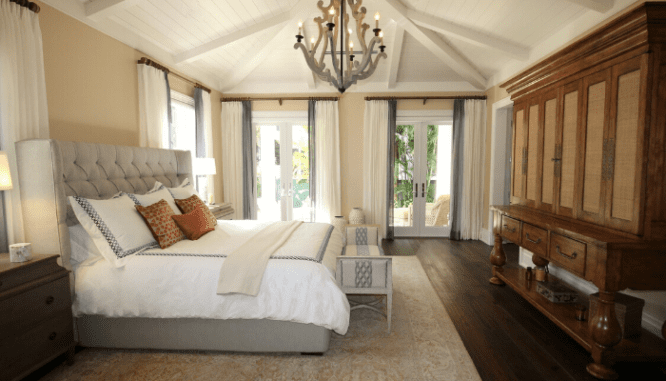 A master bedroom, which could be a home resale value factor.