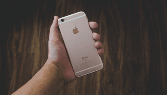 A phone used to shop for a house online.