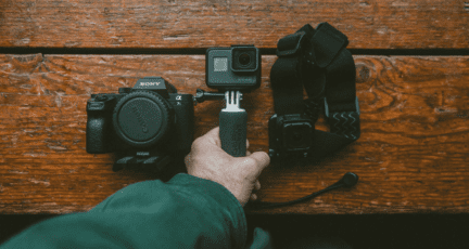 A camera used for a virtual open house.