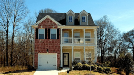 An image of a house currently financed with a bridge loan
