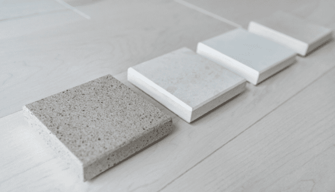 Granite samples used while buying a house during coronavirus.