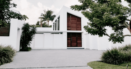 A white house that could have multiple offers on it.