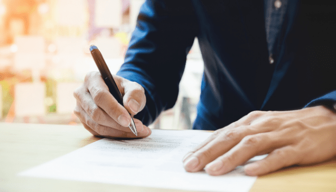 A pen used to close on a house.