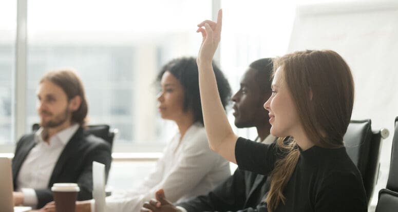 Real estate agents asking questions about online leads.