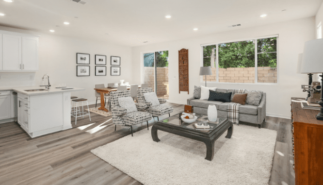 A home that has been styled to sell.