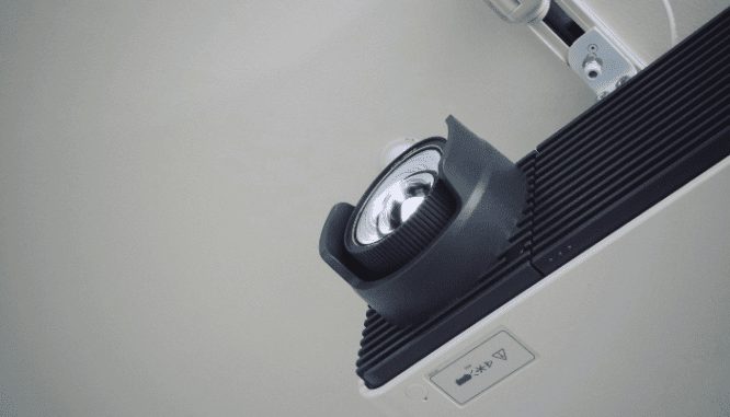 A projector in a home theater in increased home value.