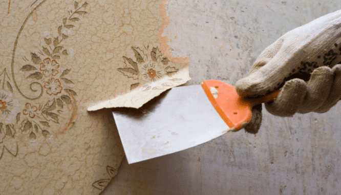 A tool used to remove wallpaper to increase home value.