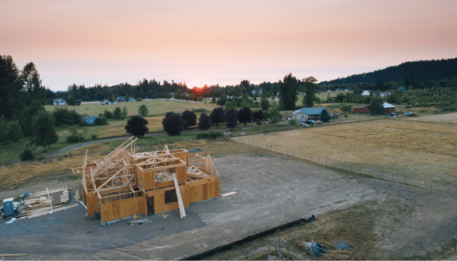 A new construction home built before a housing crisis.