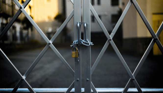 A lock used to represent the security of a digital paper trail.