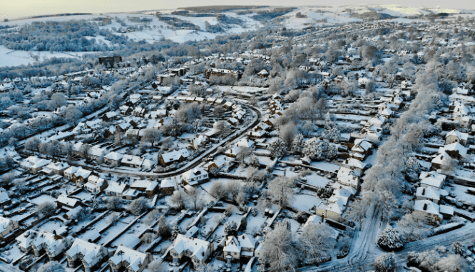 A view of homes purchased with the help of a bilingual real estate agent.