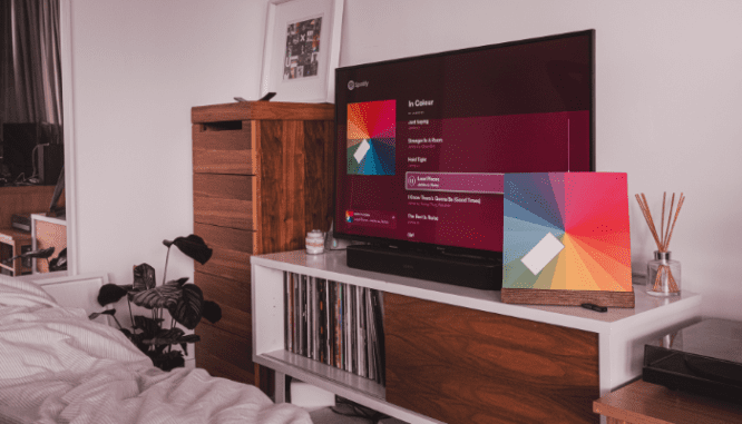 A tv that is part of a natural disaster insurance claim.