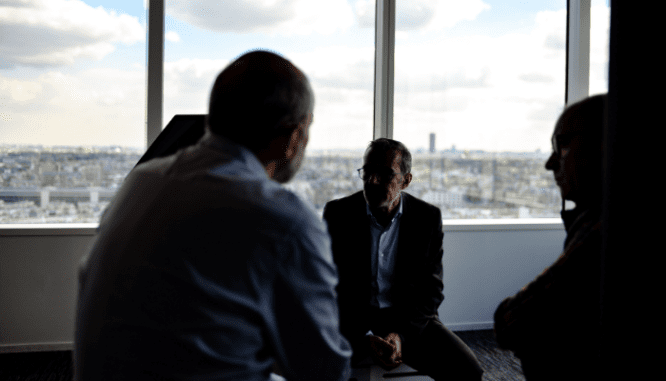 A person negotiating about eminent domain.