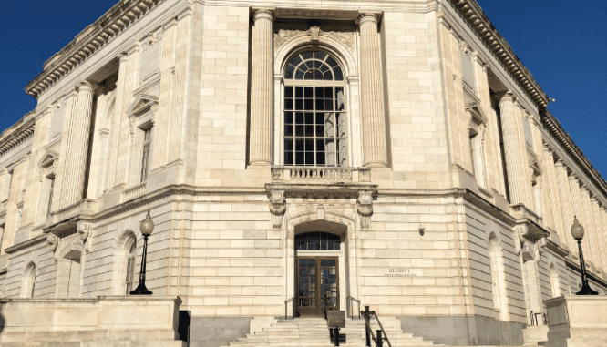 A Senate building where decisions that affect the housing market will be made.