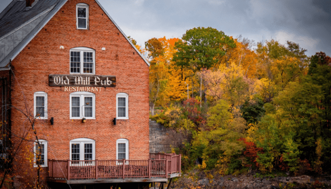 The Old Mill Pub in Portland Maine where you can buy a house.