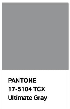 A gray paint swatch that is going out of style.