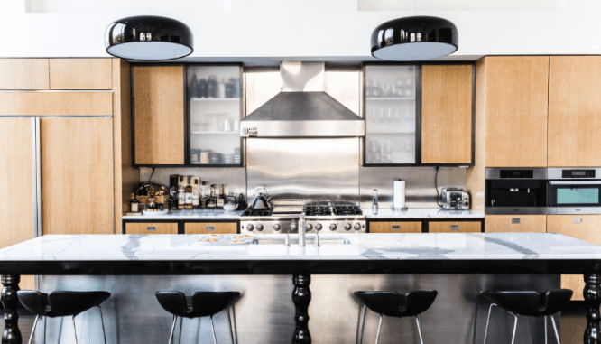 Large islands are the new kitchen trends 2021