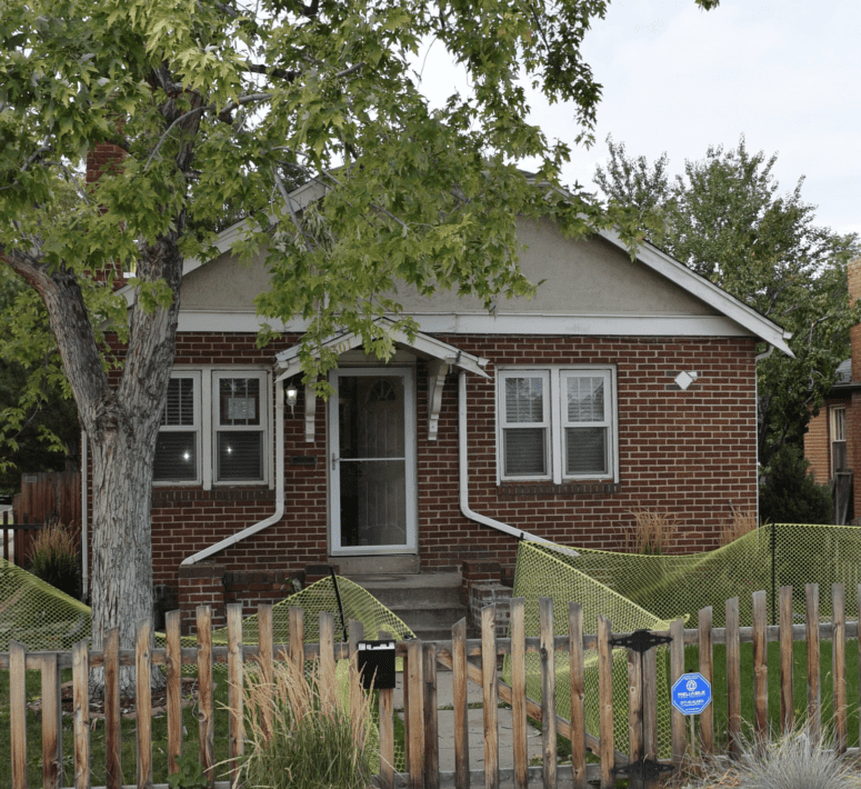 A house before adding a second story.