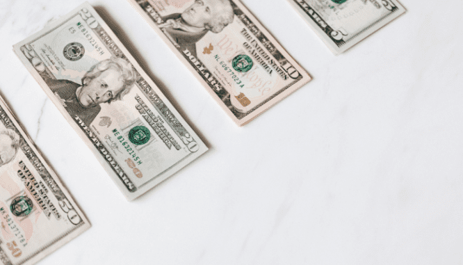 Cash used to save money for a house.