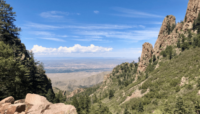 A view of Albuquerque, where you can buy a house.