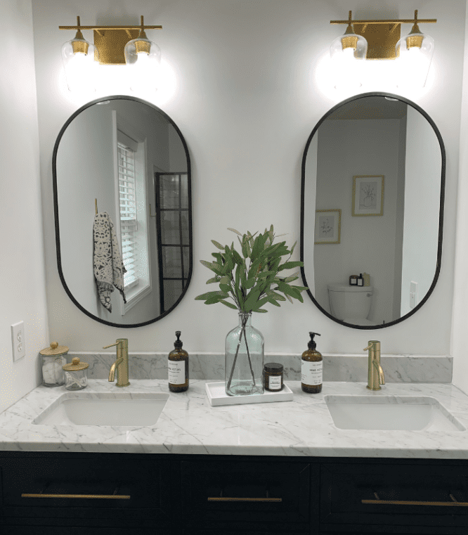 A bathroom remodel that was remodeled.