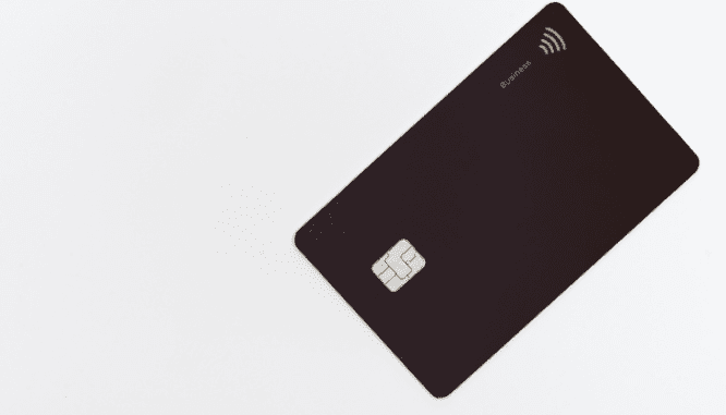 A credit card to demonstrate the home buying timeline checklist.