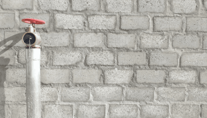 An image of a pipe to demonstrate components of a home inspection checklist.