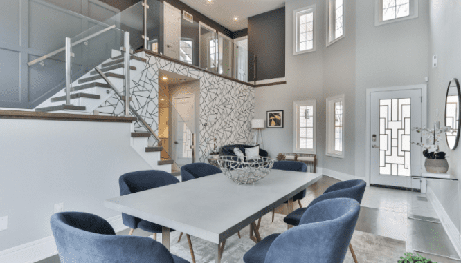 A home that has been staged.