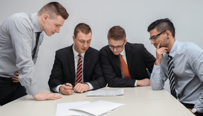 A meeting about a house listed as a short sale.