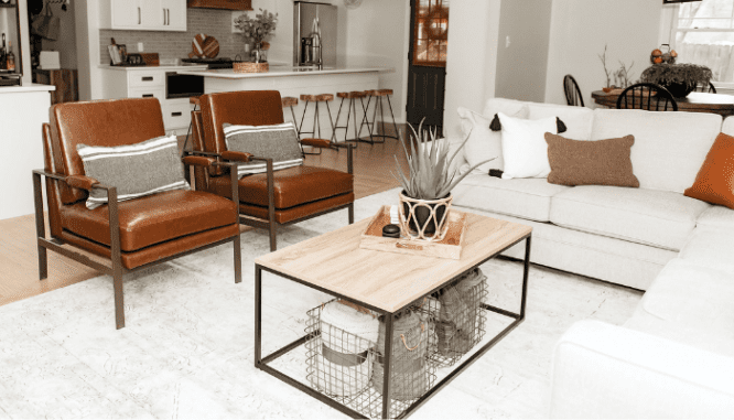 An image of a living room used to demonstrate living room styles.